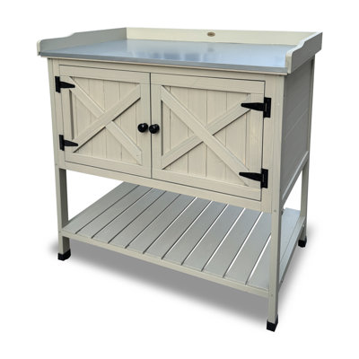 Dmitry Spruce Wood Potting Bench