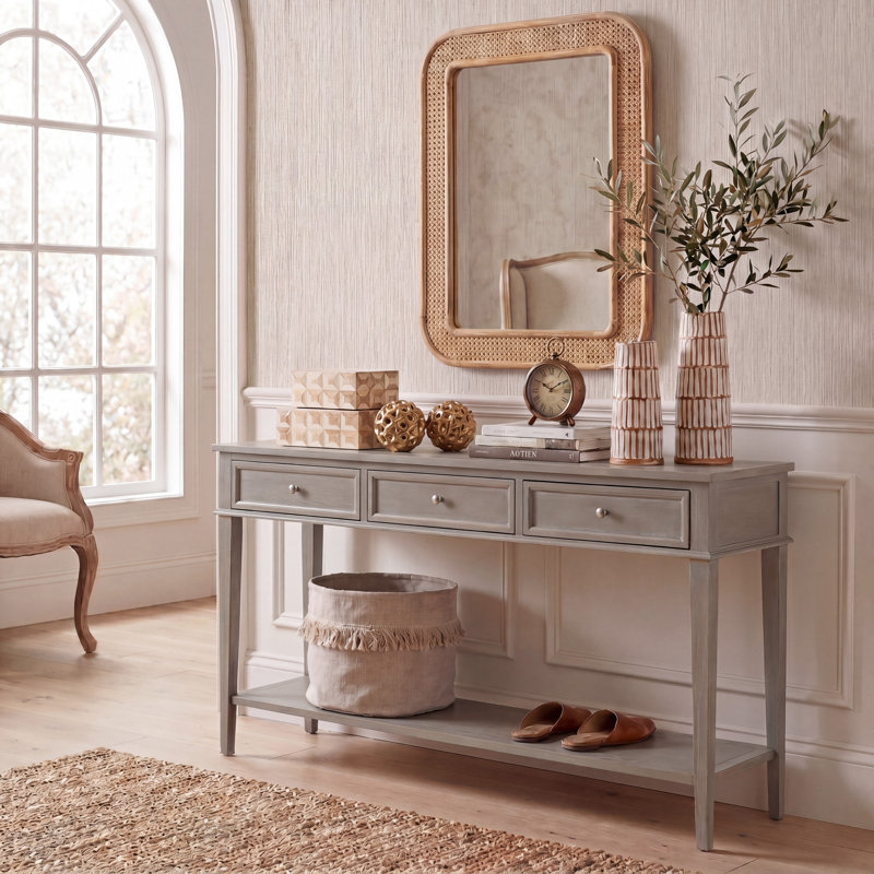 Yelena 60'' Console Table, Ash Gray