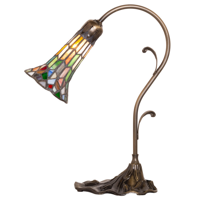 Aveley Arched Table Lamp, Red/Blue/Green
