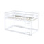Lit mezzanine simple en bois et caoutchouc blanc massif. Conception. Maximisez l'espace. Instructions d'assemblage faciles et robustes. Capacité de rangement.-214701101