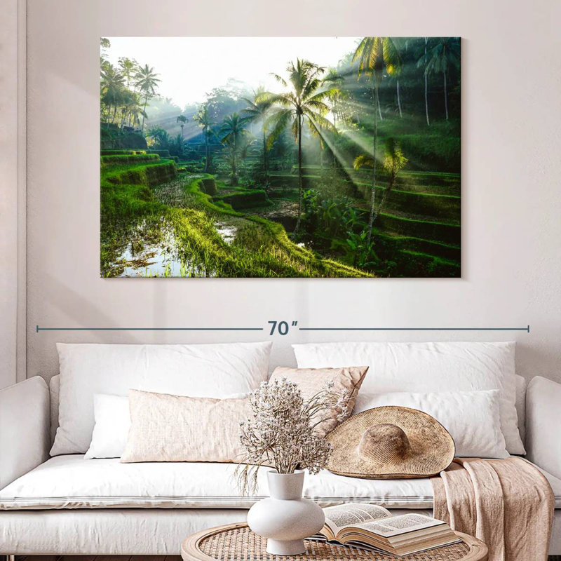 Rizières en terrasses Alvord Bali, H 34 po x l 51 po