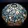 Tiffany Lamp Shade Replacement 12X6 Inch Sea Blue Stained Glass Dragonfly Lampshade Only 1-5/8-Inch