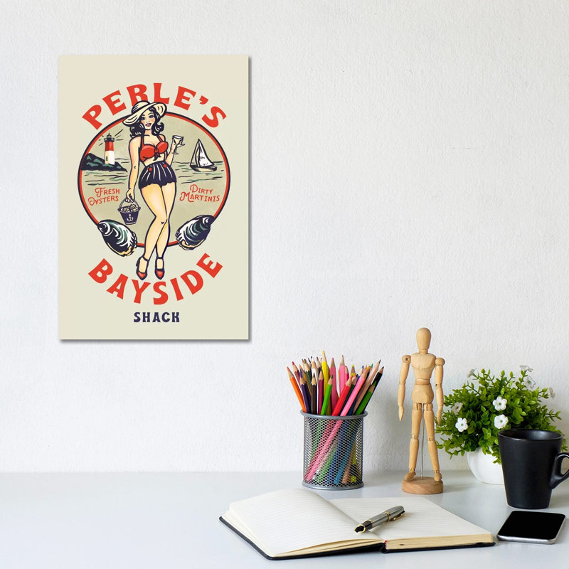 Oyster Bayside by The Whiskey Ginger - Wrapped Canvas Print, 30.48cm H x 20.32cm W x 1.91cm D