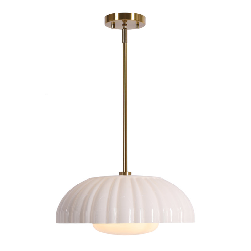 1 Gold and Brass Pendant