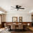 46" Low Profile Ceiling Fan with Light and Remote, 5-Blade Flush Mount Fan-522303370-522303373