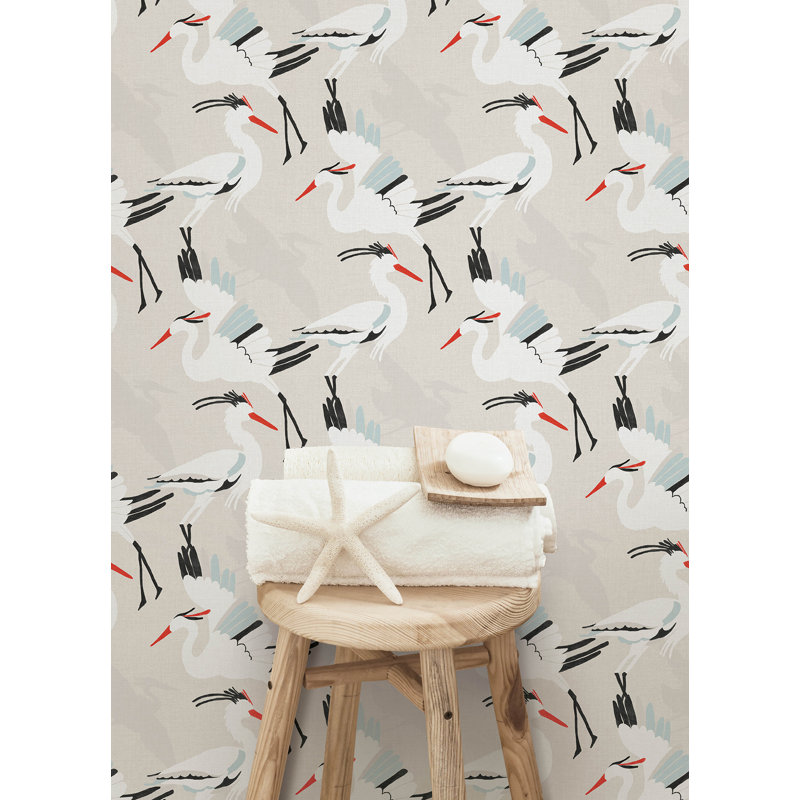 Papier peint auto-adhésif Coastal Wings, Brun