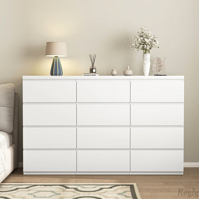 Armoire de rangement, commode, tour de rangement en bois, grande commode, grand espace de rangement pour chambre à coucher, couloir, vestibule, salon
