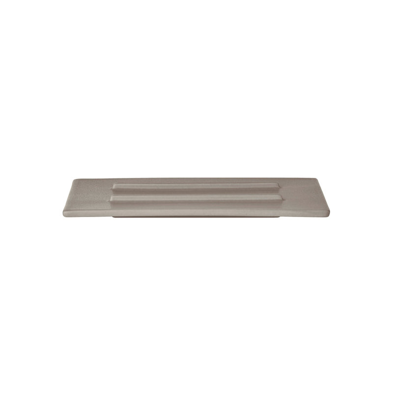 MAKOTO Japanese Style Stoneware Saucer/Tray, Elephant Skin (grey)