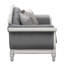 Causeuse en tissu avec 3 coussins