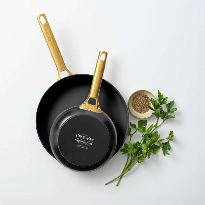 Greenpan Padova Reserve 2 Piece Frypan Set 20Cm & 26Cm - Blush Pink, Black