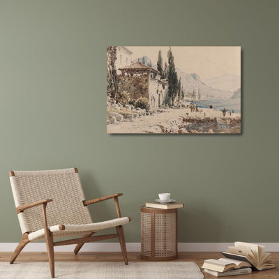 "Alter Palast in Der Ombla Bei Gravosa" by  Anton Perko - Gallery Wrap Canvas Wall Art