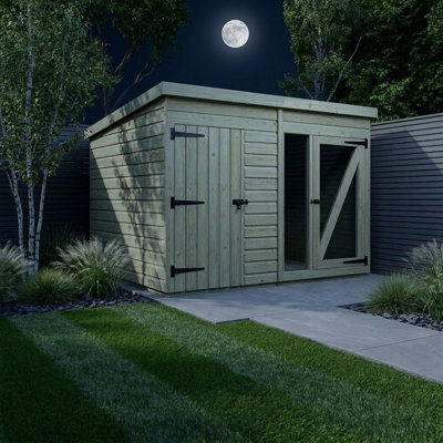 Total Sheds 6ft x 6ft Dog Run Short - Outdoor Dog Kennel - Pressure Treated Timber - UK Manufactured