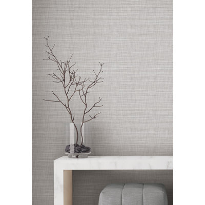 Down To Earth Light Grey Striated Wallpaper
