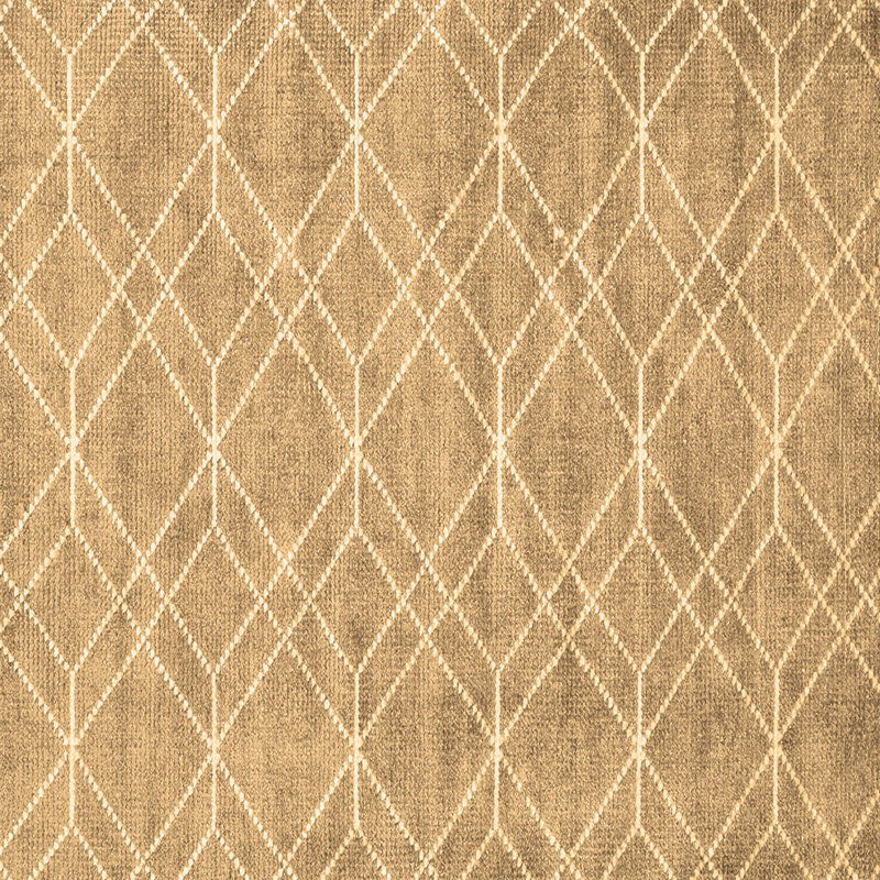 Tapis brun contemporain de 1874, Carré 3 pi