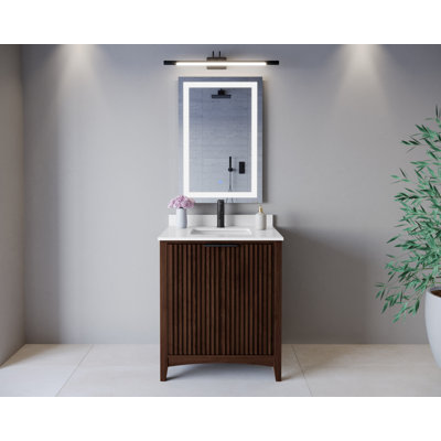Meuble-lavabo simple avec plateau en quartz Palmilla