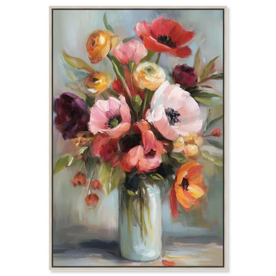 "Bold Flower Vase", reproduction d'art sur toile par Art Remedy