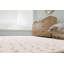 Tapis d'intérieur à poils longs crème à pois rose doux Wassily Collection-233629467