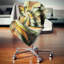 Fleur exotique spirale fractale - coussin imprimé abstrait-30642785-30735559-30642788
