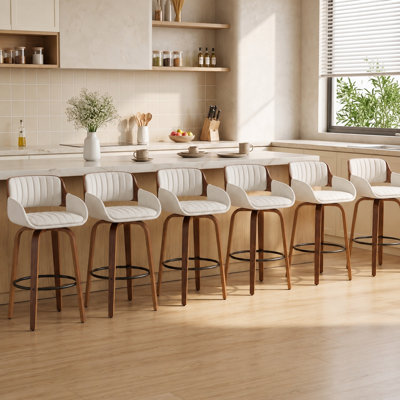 Tabouret de comptoir pivotant à 360 ° Devan