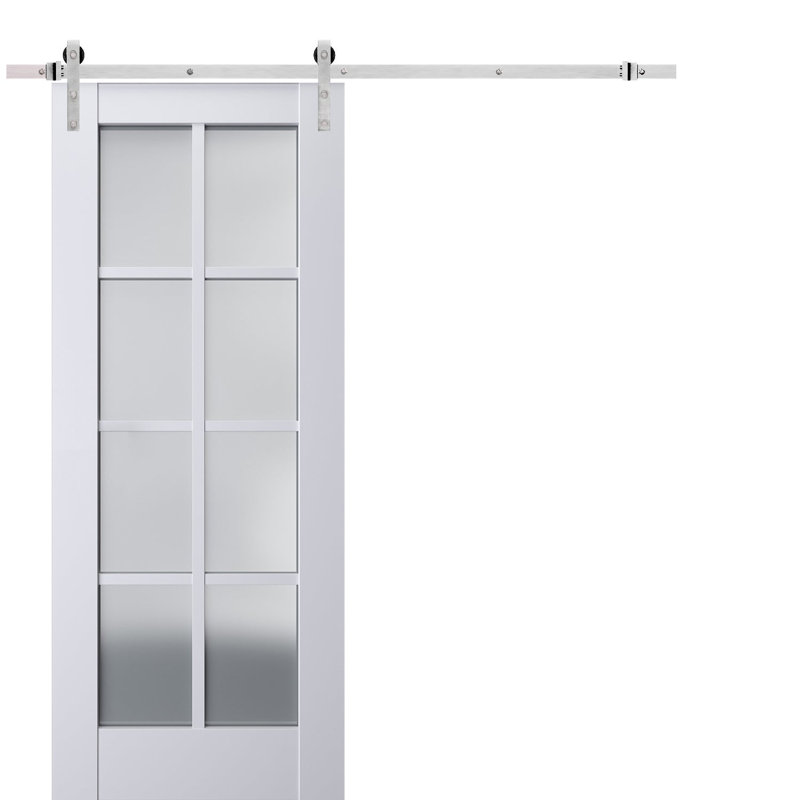 Porte de grange Veregio, 24 po x 80 po, Blanc