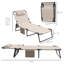 Chaise longue d'extérieur en acier Shumeka-936840609