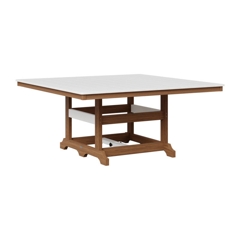Table de salle à manger Berlin Classic, Acajou antique, Blanc