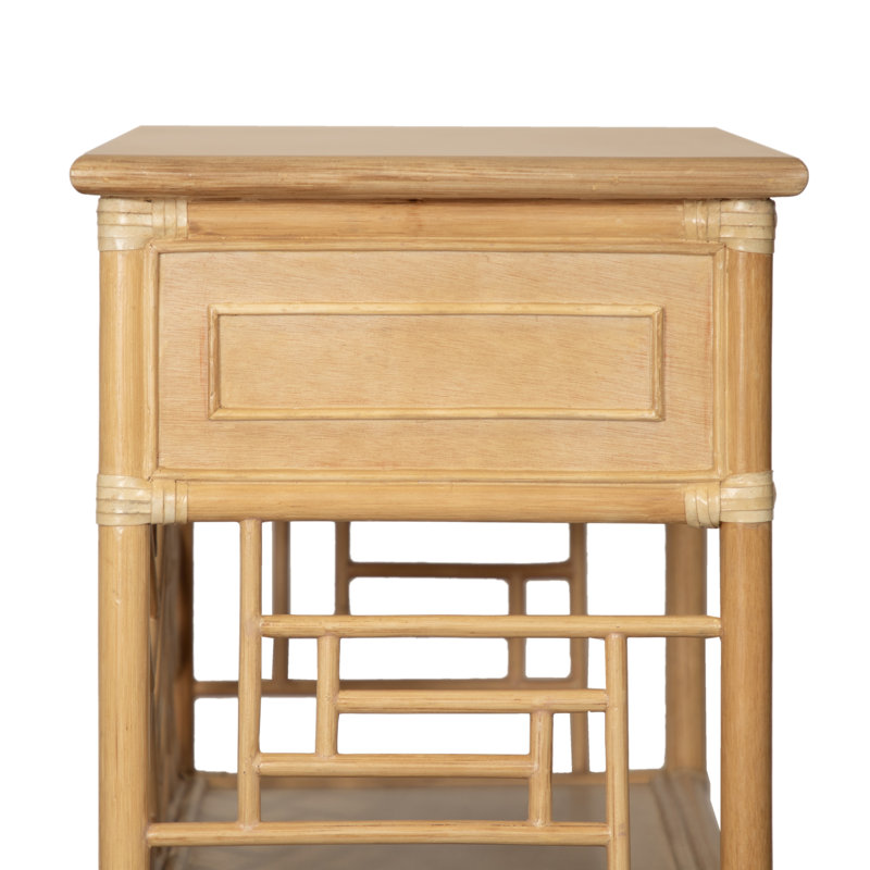 Chippendale End Table, Natural
