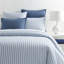 Simons French Blue Stripe Duvet Sham-1414967496