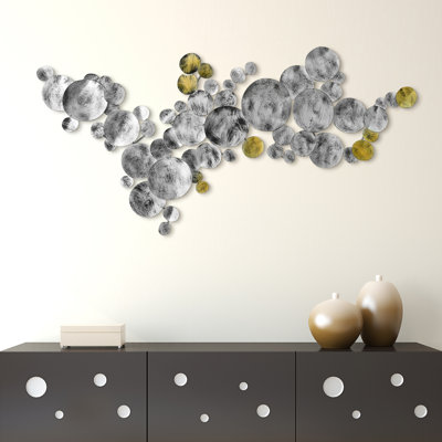 Handmade Glam Abstract Wall Decor on Metal