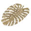 Décoration murale suspendue feuille d'or - Design chic en aluminium 24,8 x 17,3 x 2 po