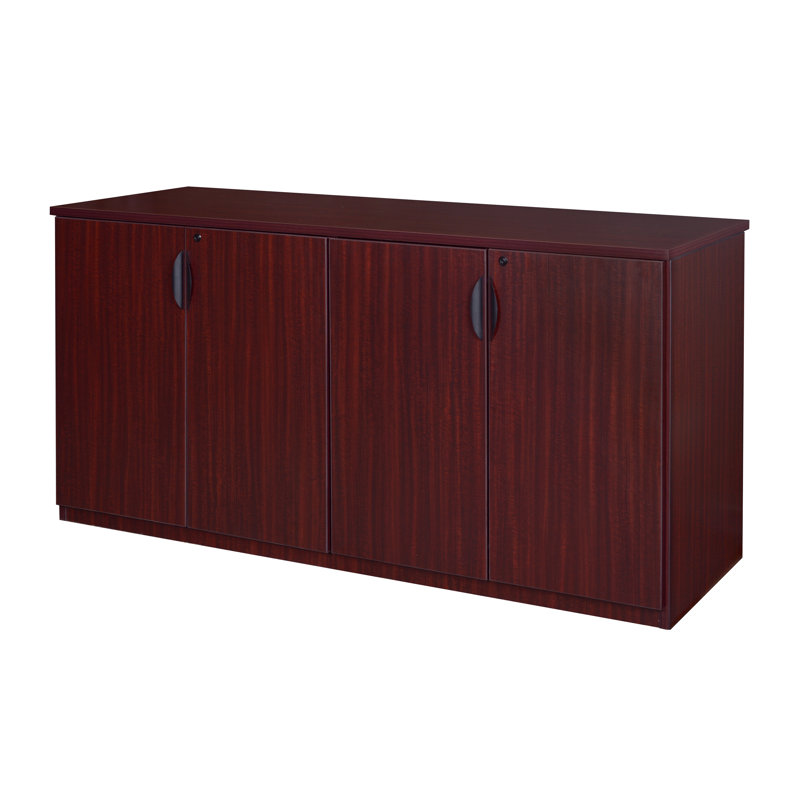 Nickyla Office Storage Cabinet Buffet, Mahogany