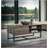 Rustic Oak & Black Finish Coffee Table