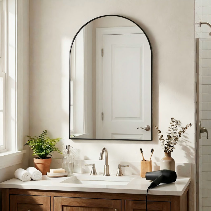 Miroir de salle de bain 36 "x 24", 36 po x 24 po, Noir
