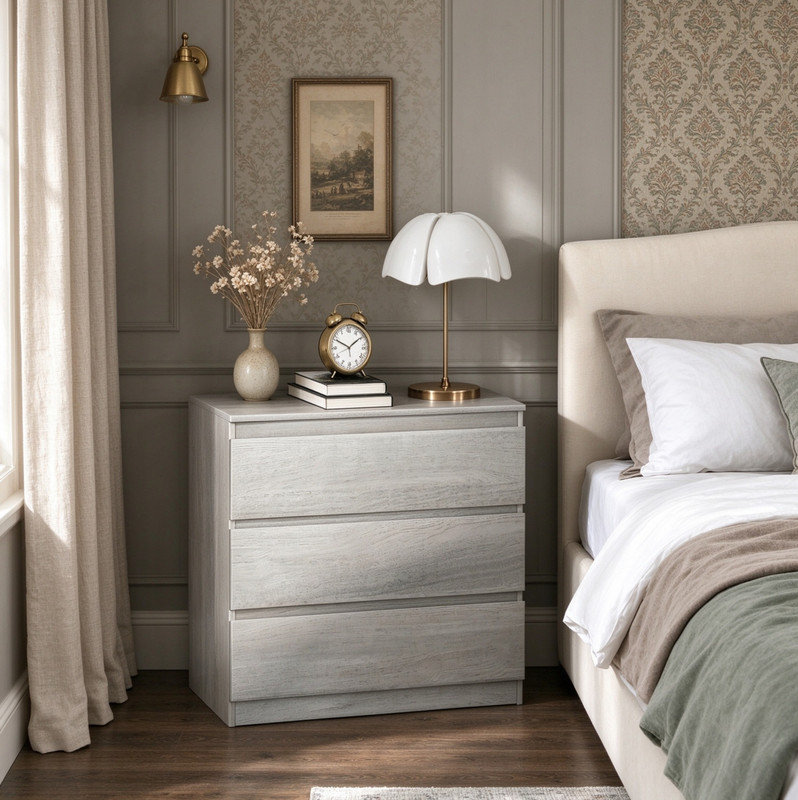 79.97 cm W Chest of 3 Drawers