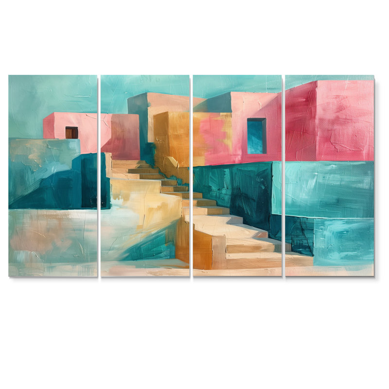 Ensemble d'art mural Barbeau - City Buildings, H 32 po x l 64 po
