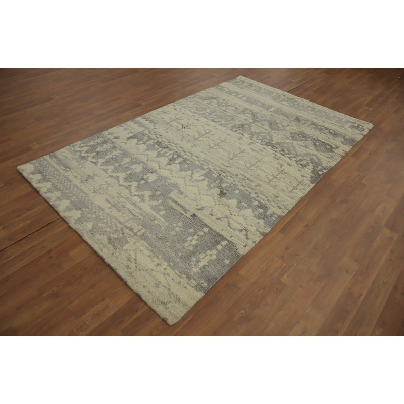 Tapis géométrique indien 5 x 8