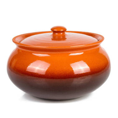 MARTHA STEWART 3 qt. Casserole with Lid in Red 985118705M - The