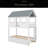 Twin Size House Bunk Bed With Trundle,Roof And Windows