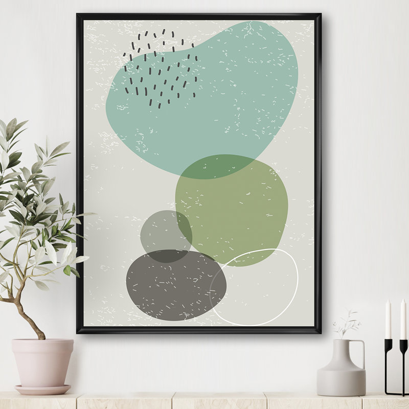 «Minimal Elementary and Geometric Compostions», impression sur toile, Toile avec cadre noir, H 20 po x l 12 po x P 1 po