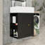 Bathroom Vanity with Ceramic Sink, Side Shelf and Storage Drawer-2082252375
