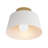 Lovettsville 1-Light E26 Empire Modern Industrial Close to Ceiling Semi-Flush Mount Light Fixtures-1992085179