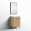 Meuble-lavabo sur pied simple avec plateau en céramique et miroir 24 po Waukesha-1425779552-1425779558