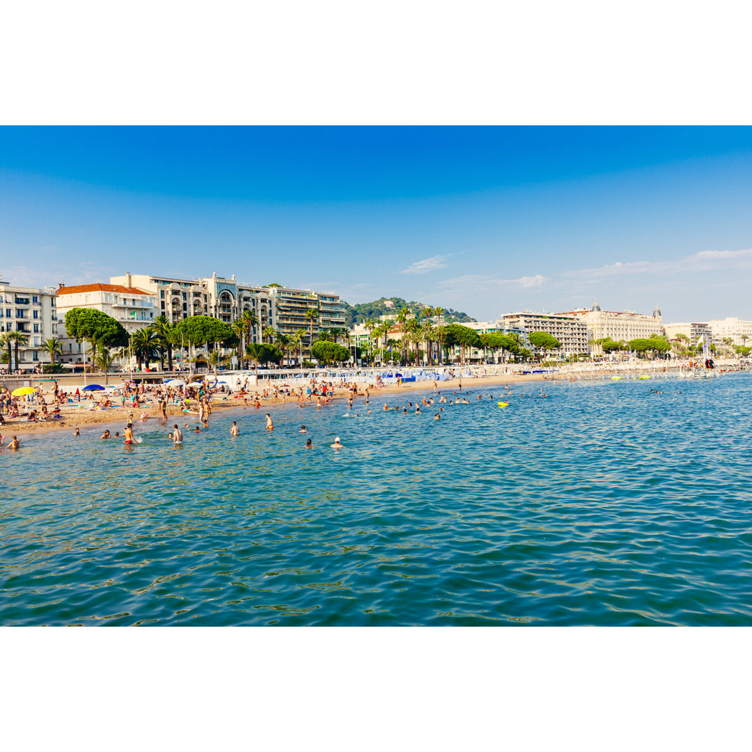 Cannes Strand, Frankreich von Lucentius - Druck