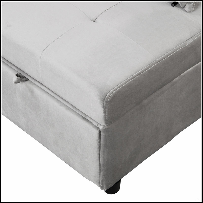 Repose-pieds rectangulaire capitonné en velours avec une éponge hautement élastique pour un confort ultime et une utilisation polyvalente
