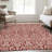Premium Machine Washable Prisco Red Rug-1782039793