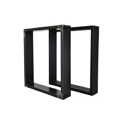 Unfinished Rectangular Iron Metal Table Legs - Bar Height 38"