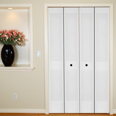 Primed 2 Panel Ovolo Bi-Fold Door