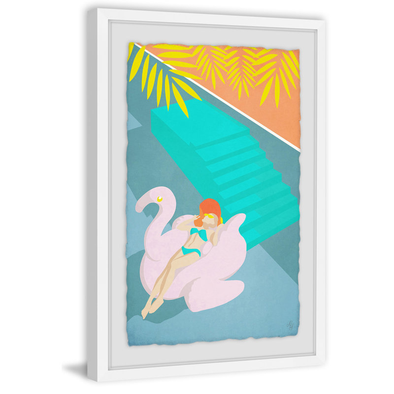 Summer Floater - Single Picture Frame Print, 61 cm H x 41 cm W x 4 cm D