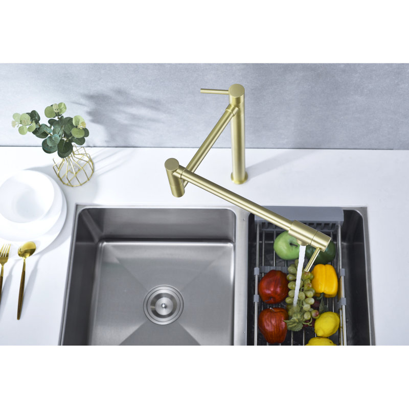 Extension pour robinet de remplissage de cuve - laiton doré, contrôle précis du débit d'eau, réduction des éclaboussures, eau douce, débit, fuite, rouille