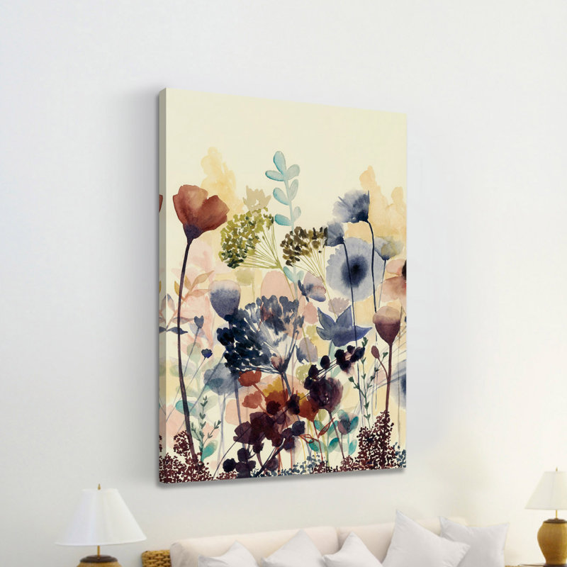 Reproduction d’art sur toile tendue sundry blossoms, H 45 po x l 30 po x P 1,5 po